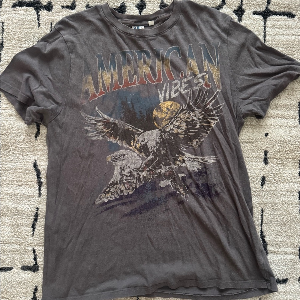 Junk Food Clothing American Vibes Tee - Charcoal